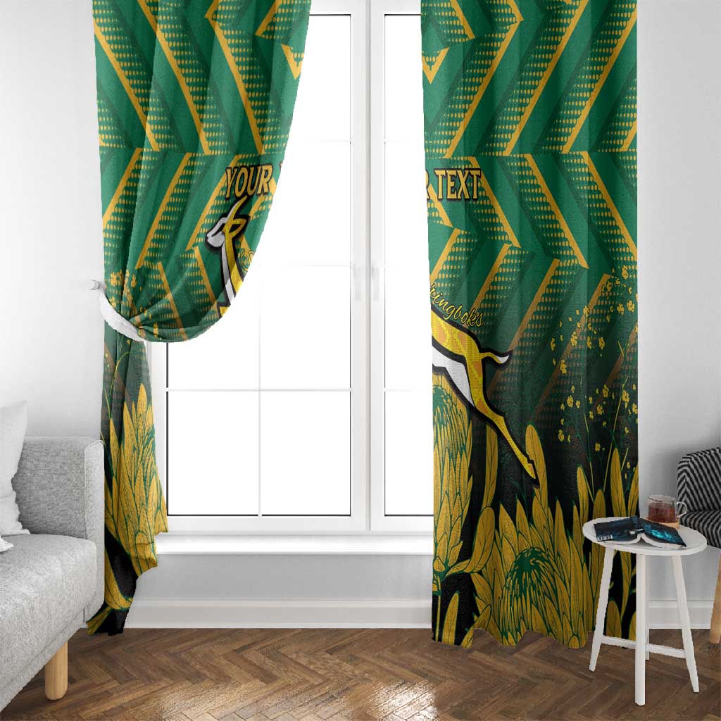 South Africa Rugby Custom Window Curtain Go Springboks Go