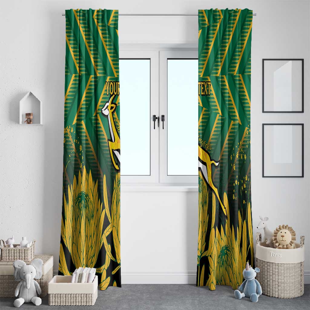 South Africa Rugby Custom Window Curtain Go Springboks Go