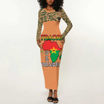 Traore Is My President Long Sleeve Bodycon Dress Africa For Africans