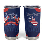 Personalized Liberia Flag Day Tumbler Cup One Flag One People - African Pride