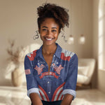 Personalized Liberia Flag Day Women Casual Shirt One Flag One People - African Pride