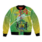 Personalized Gabon Independence Day Bomber Jacket Gradient Style - African Pride