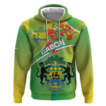 Personalized Gabon Independence Day Hoodie Gradient Style - African Pride