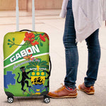 Gabon Independence Day Luggage Cover Gradient Style - African Pride