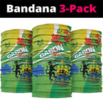 Gabon Independence Day Neck Gaiter Gradient Style LT15