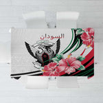 Sudan Tablecloth Sudanese Secretary Bird With Hibiscus - African Pride