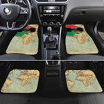 Pan-African Flag Day Car Mats African Map - Vintage Style - African Pride