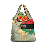 Pan-African Flag Day Grocery Bag African Map - Vintage Style - African Pride