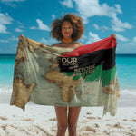 Pan-African Flag Day Sarong African Map - Vintage Style - African Pride