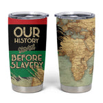 Pan-African Flag Day Tumbler Cup African Map - Vintage Style - African Pride