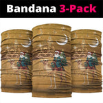 Afro Christmas in Sahara Morocco Neck Gaiter Black Santa Riding Camel - African Pride