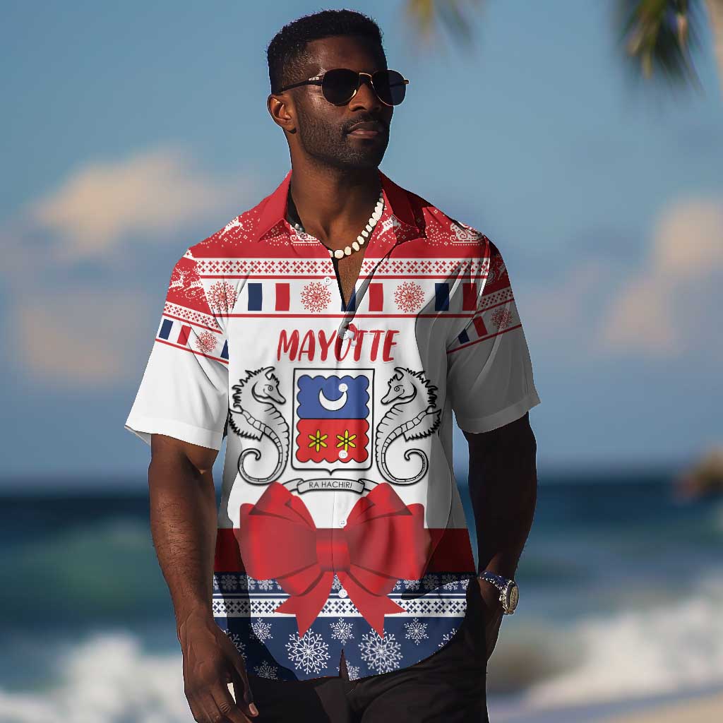 Afro Christmas in Mayotte Personalized Hawaiian Shirt Joyeux Noel - African Pride