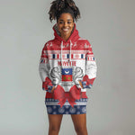 Afro Christmas in Mayotte Personalized Hoodie Dress Joyeux Noel - African Pride