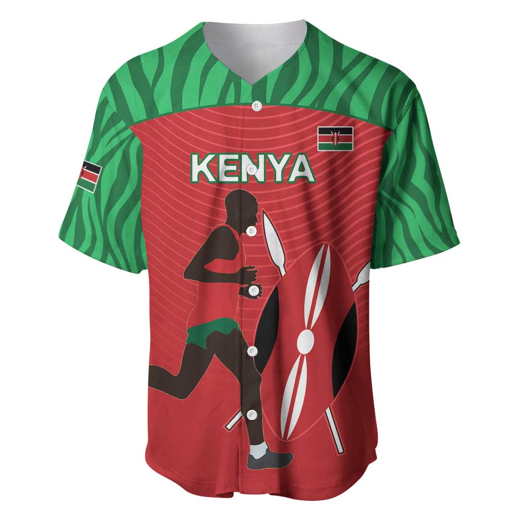 Custom Rugby Africa Kenya Baseball Jersey Black Kenyan 22-23 Motif LT9