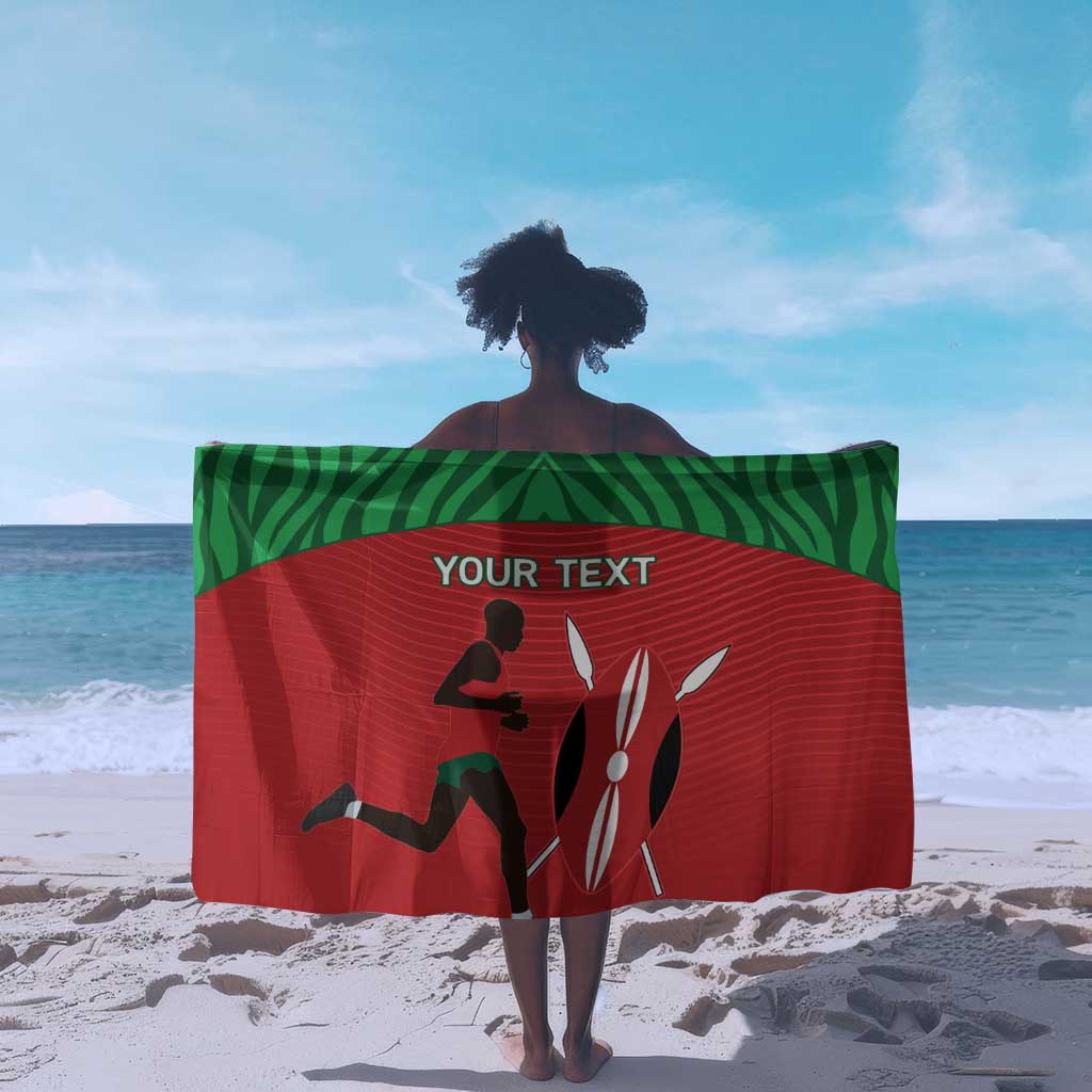 Custom Afro Athletics Kenya Sarong Kenyan Runner - Maasai Shield
