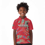 Afro Namibia Football Custom Kid Polo Shirt Go Namibia Warriors - Sporty Style