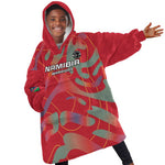 Afro Namibia Football Custom Kid Wearable Blanket Hoodie Go Namibia Warriors - Sporty Style
