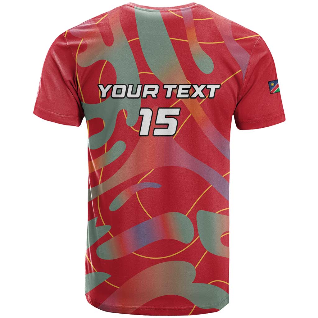 Afro Namibia Football Custom T shirt Go Namibia Warriors - Sporty Style