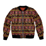Toghu Cameroon Bomber Jacket Traditional Pattern