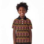 Toghu Cameroon Kid Polo Shirt Traditional Pattern