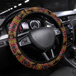 Toghu Cameroon Steering Wheel Cover Traditional Pattern