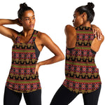 Toghu Cameroon Women Racerback Tank Traditional Pattern