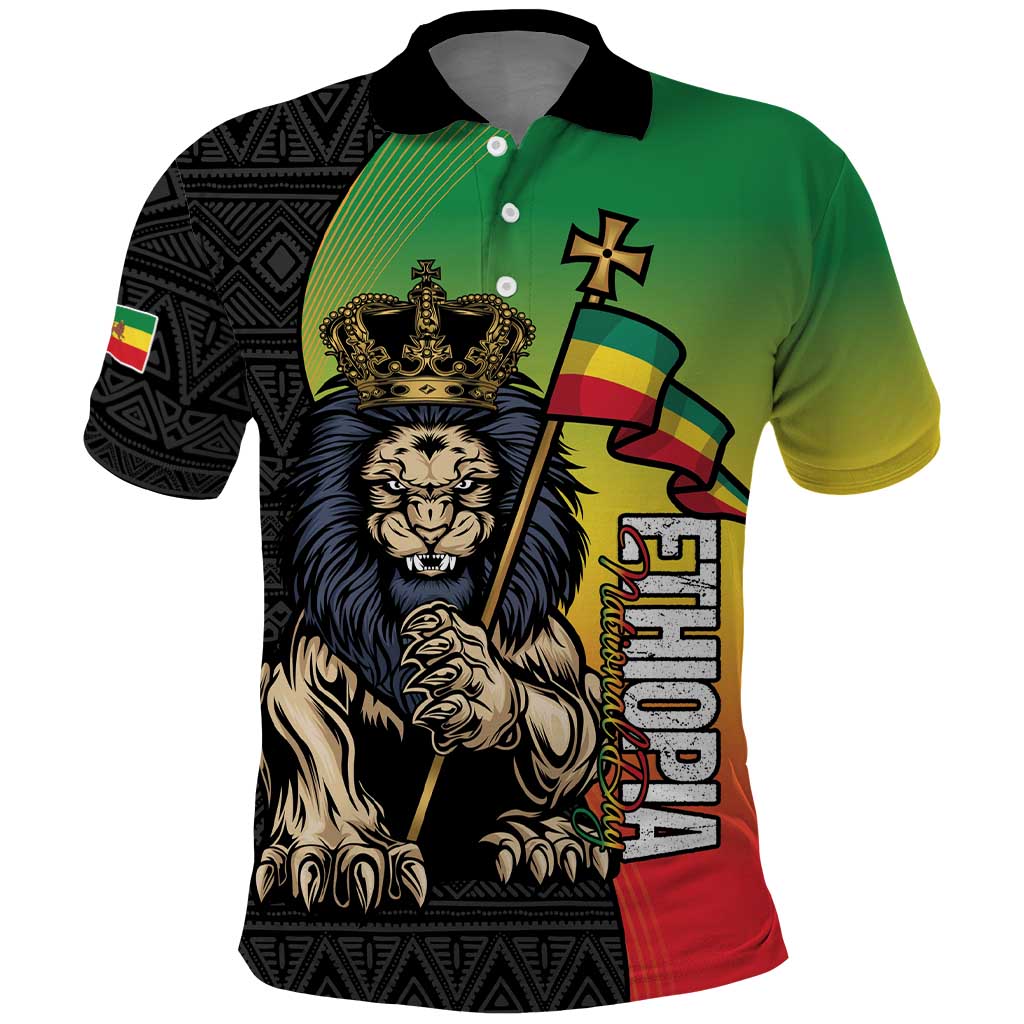 Personalized Ethiopia Polo Shirt Happy National Day