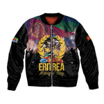Personalized Eritrea Martyrs Day Sleeve Zip Bomber Jacket Never Forgot June 20