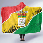 Happy Burkina Faso Hooded Blanket Independence Day - Bogolan Pattern - African Pride