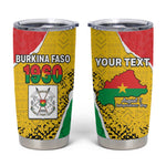 Personalized Happy Burkina Faso Tumbler Cup Independence Day - Bogolan Pattern - African Pride