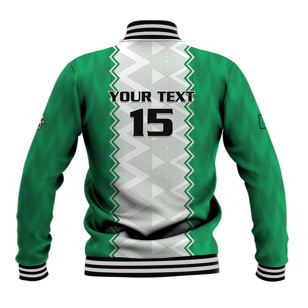 Afro Basketball Custom Nigeria Baseball Jacket Go Champions DTigers - African Pride