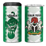 Afro Basketball Custom Nigeria 4 in 1 Can Cooler Tumbler Go Champions DTigers - African Pride