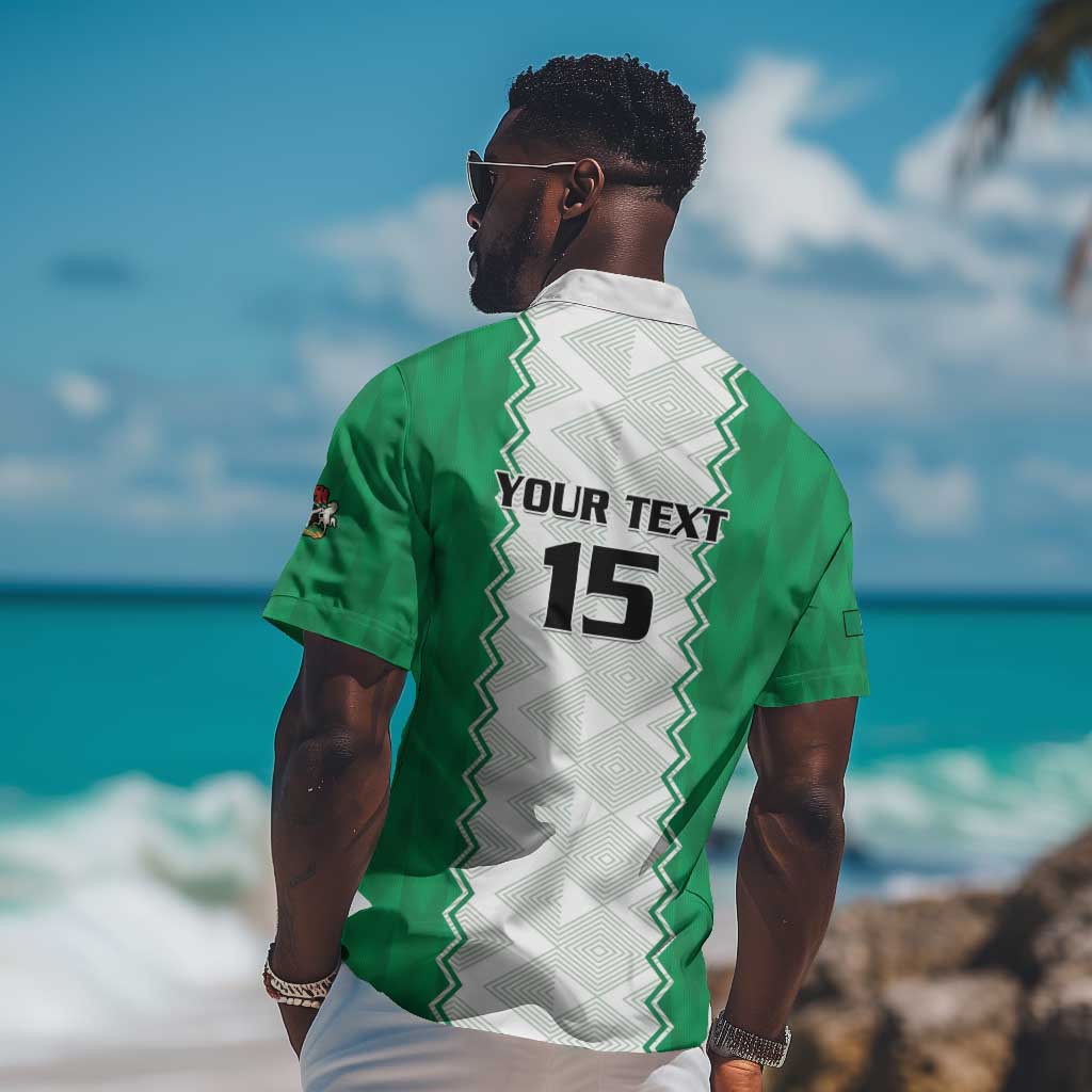 Afro Basketball Custom Nigeria Hawaiian Shirt Go Champions DTigers - African Pride