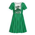 Afro Basketball Custom Nigeria Kid Short Sleeve Dress Go Champions DTigers - African Pride