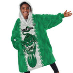 Afro Basketball Custom Nigeria Kid Wearable Blanket Hoodie Go Champions DTigers - African Pride