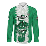 Afro Basketball Custom Nigeria Long Sleeve Button Shirt Go Champions DTigers - African Pride