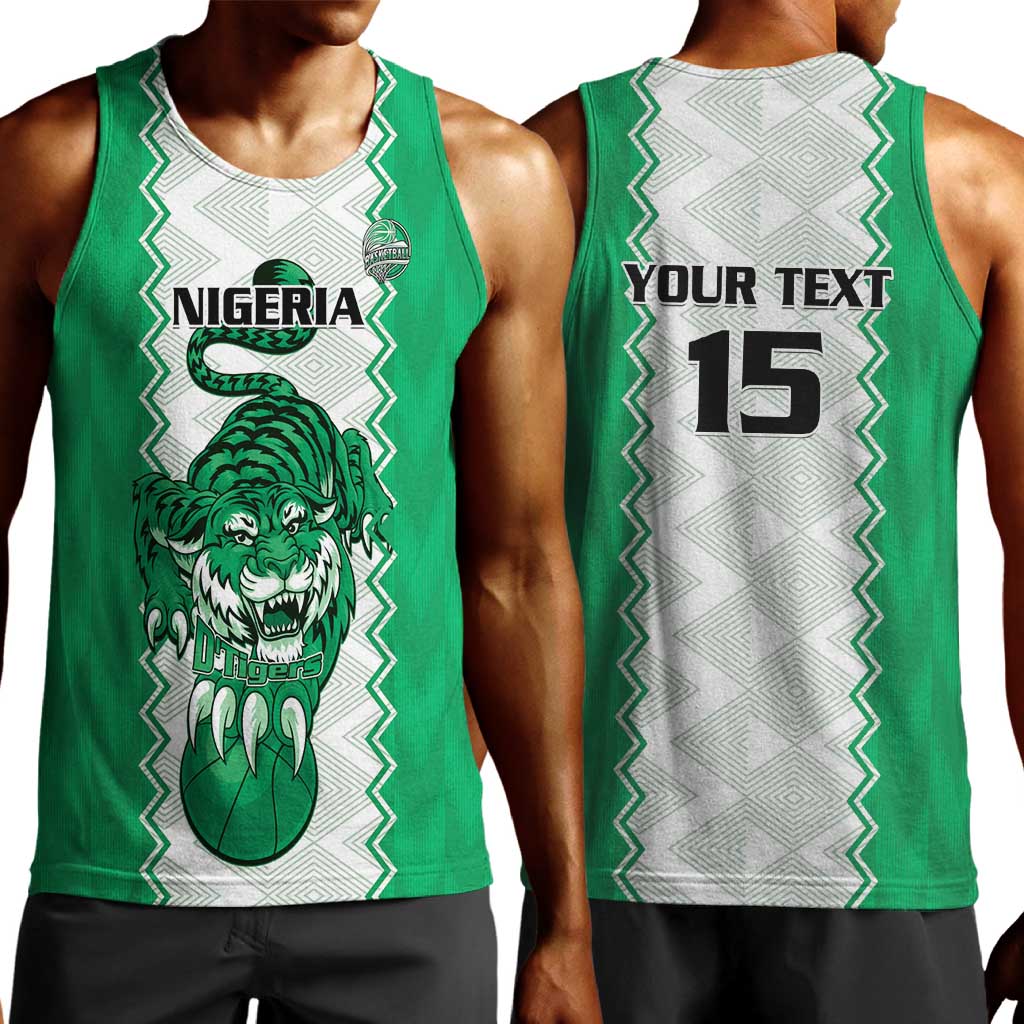 Afro Basketball Custom Nigeria Men Tank Top Go Champions DTigers - African Pride