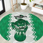 Afro Basketball Nigeria Round Carpet Go Champions DTigers - African Pride