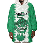 Afro Basketball Custom Nigeria Wearable Blanket Hoodie Go Champions DTigers - African Pride