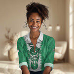 Afro Basketball Custom Nigeria Women Casual Shirt Go Champions DTigers - African Pride