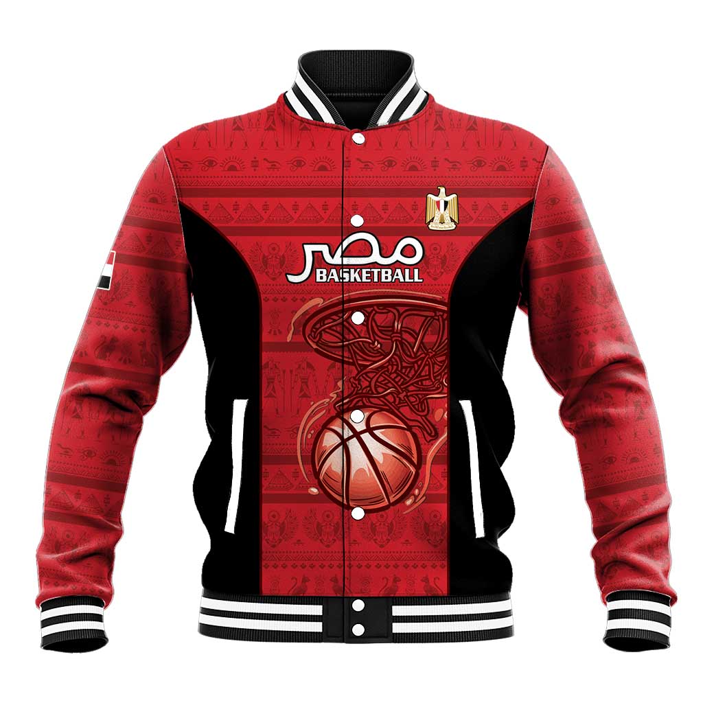 Afro Basketball Custom Egypt Baseball Jacket Come On Pharaohs - African Pride