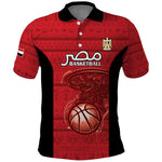 Afro Basketball Custom Egypt Polo Shirt Come On Pharaohs - African Pride