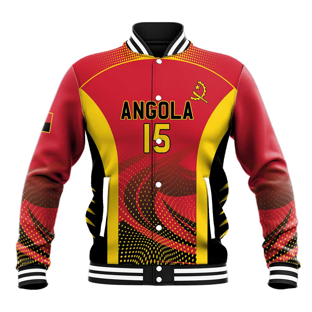 Afro Basketball Custom Angola Baseball Jacket Go Champions - African Pride