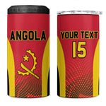 Afro Basketball Custom Angola 4 in 1 Can Cooler Tumbler Go Champions - African Pride