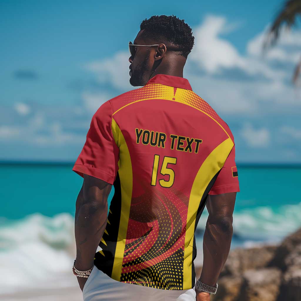 Afro Basketball Custom Angola Hawaiian Shirt Go Champions - African Pride