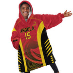 Afro Basketball Custom Angola Kid Wearable Blanket Hoodie Go Champions - African Pride