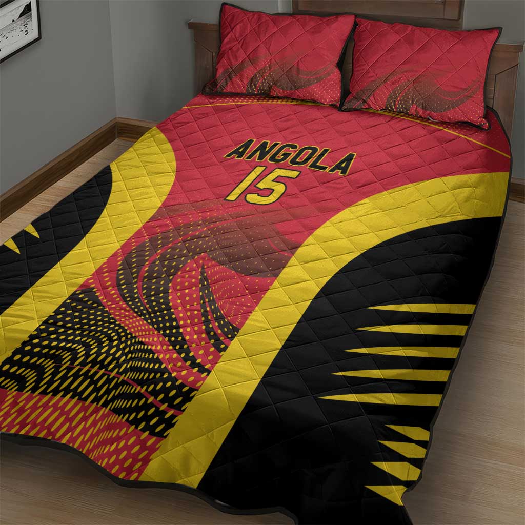 Afro Basketball Custom Angola Quilt Bed Set Go Champions - African Pride