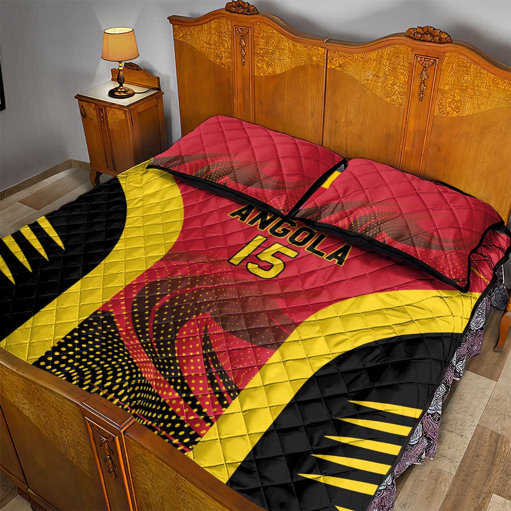 Afro Basketball Custom Angola Quilt Bed Set Go Champions - African Pride