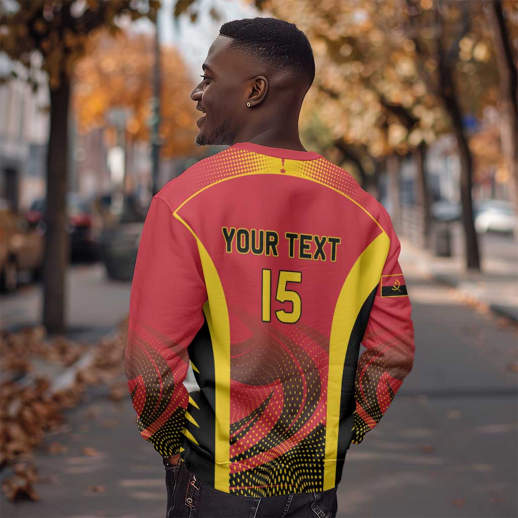 Afro Basketball Custom Angola Sweatshirt Go Champions - African Pride