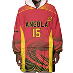 Afro Basketball Custom Angola Wearable Blanket Hoodie Go Champions - African Pride